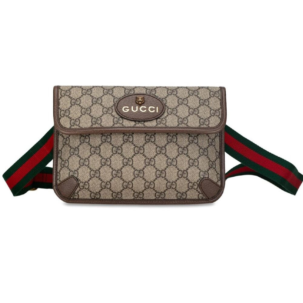 GUCCI Neo Vintage Brown Canvas Belt Bag 599-030825 - Picture 1 of 16